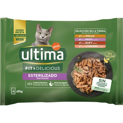 Ultima Cat Sterilized mäsový výber 48 x 85 g