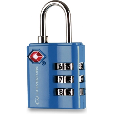 Zámek LIFESYSTEMS TSA COMBI LOCK BLUE
