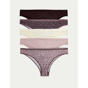 Marks & Spencer Бразилски бикини от микрофибър, 5 бр. в опаковка Marks & Spencer кафява Marks & Spencer | Kafyav | ЖЕНИ | 8