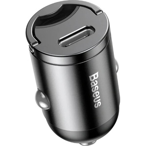 Baseus Мини зарядно за кола Baseus Tiny Star Mini PPS Type-C Port 30W Сиво - Компактна Мощ за Вашия Автомобил (BSU962GRY)
