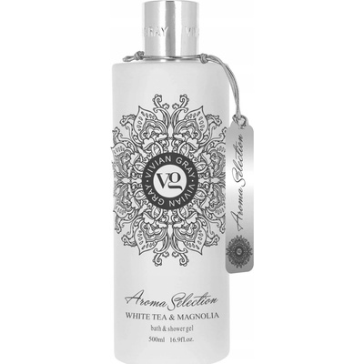 Vivian Gray Aroma Selection White Tea & Magnolia sprchový a kúpeľový gél 500 ml