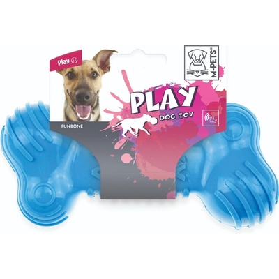 M Pets Funbone kost na hryzání modrá 18 x 8 x 5 cm
