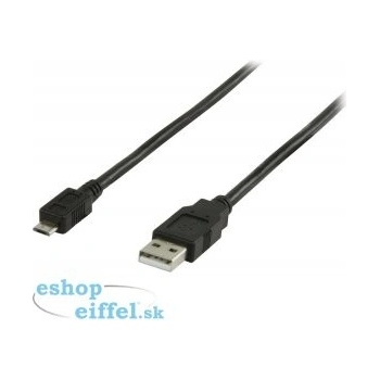 Valueline VLCP60500B20 USB 2.0 A zástrčka - Micro B zástrčka, 2m, černý