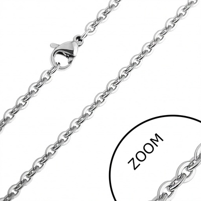 Šperky eshop Řetízek z chirurgické oceli plochá kruhová očka SP26.04