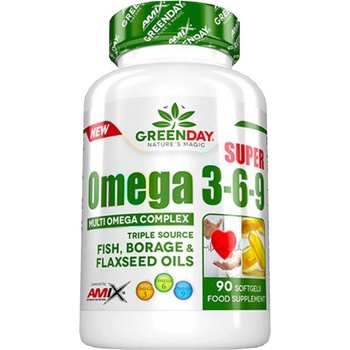 Image 1 of Amix Nutrition Greenday Super Omega 3-6-9 [90 Гел капсули]