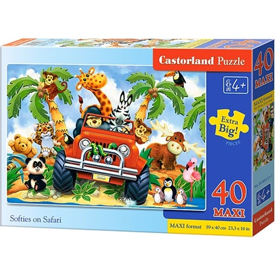 Castorland Пъзел Castorland от 40 XXL части - Животни на сафари (B-040131)