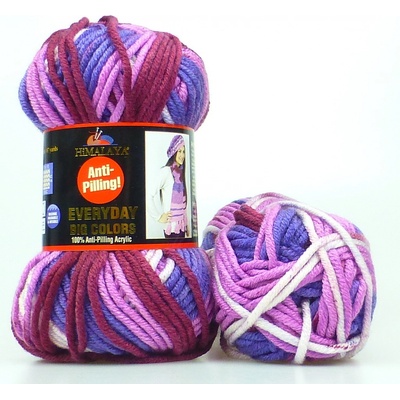 Himalaya Příze Everyday Big Colors 71804 fialová a bordó