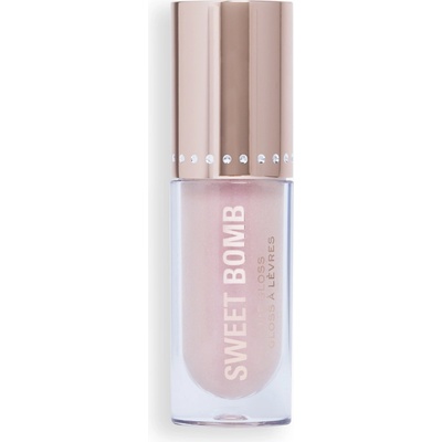 Makeup Revolution Y2k Sweet Bomb trblietavý lesk na pery Vanilla Ice White Holo 4,5 ml