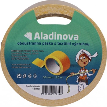 Aladin Oboustranná lepící kobercová páska 10 m x 5 cm žlutá