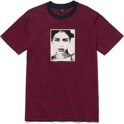 HUF MOLLY STRIPPED shirt True red