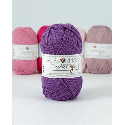 Performance Bavlněná příze Cotton Eight 1260 - fialová 50g 175m