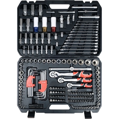 Gola sada 1/2", 3/8", 1/4" + príslušenstvo 198 ks