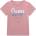GUESS Тениска в тъмно розов цвят за мини момиче Guess Love с глитери