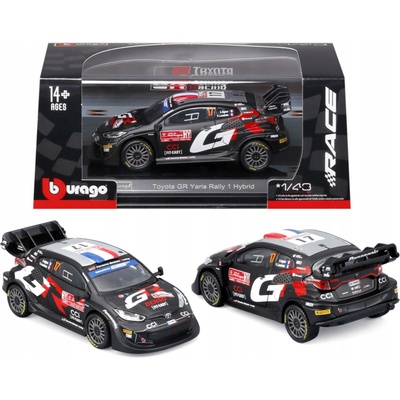 Bburago Signature Toyota GR Yaris Rally1 Hybrid17 Ogier 1:43