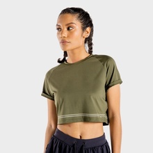 Squatwolf Dámske tričko Flux CropTop Khaki