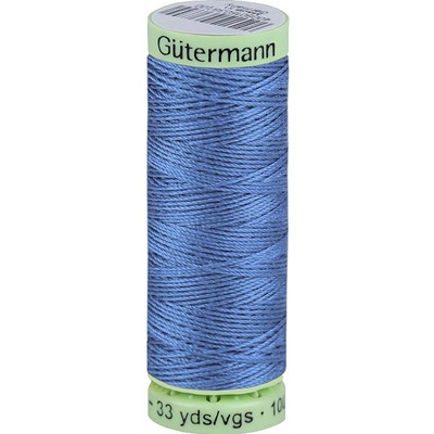 Polyesterové nitě Gütermann Jeans návin 30 m Varianta: 965 modrá chrpová, Balení: 1 ks