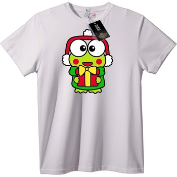 NOONEBRAND Тениска Жаба Дядо Коледа Подарък - XL, White