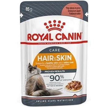 Royal Canin hair & skin - Пауч за котки за здравето на кожата и козината- 85гр