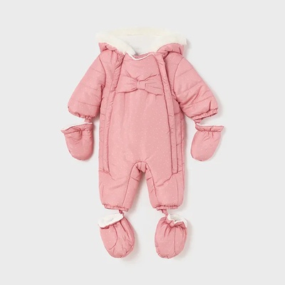 Mayoral Космонавт от микрофибър в розово за новородено момиче Майорал