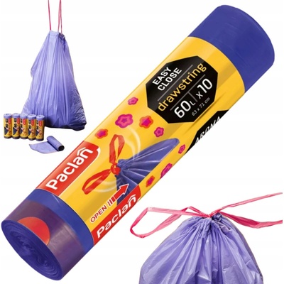 Paclan Aroma stahovací 60 l 15µm 10ks fialové