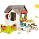 Smoby Domček so záhradnou reštauráciou Chef House DeLuxe so záhradným posedením a so živým plotom