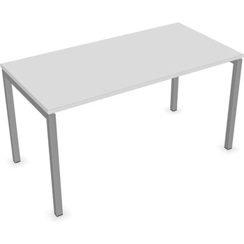 Narbutas Бюро Narbutas Nova U, 1400 x 700 x 740 mm, бял меламин, сив (PDNA142-M1M-2U)