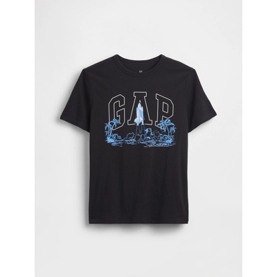 GAP detské tričko s logom čierna