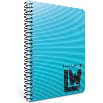 GIPTA Тетрадка LW, кремава хартия, широки редове, PP корица, със спирала, А4, 100 листа (1950)