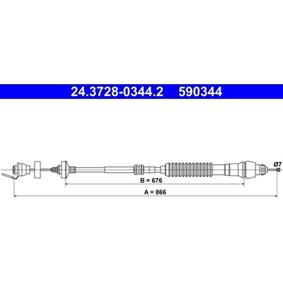 Tazne lanko, ovladani spojky ATE 24.3728-0344.2