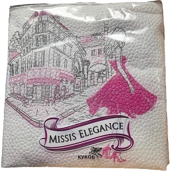 Missis Elegance Салфетки с мотив, 33х33см, 50бр