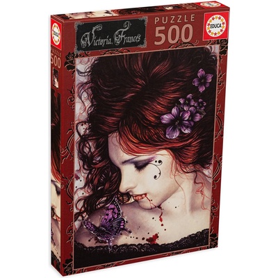 Educa Пъзел Educa от 500 части - Девойка с пеперуда (EDU19008)