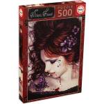 Educa Пъзел Educa от 500 части - Девойка с пеперуда (EDU19008)