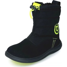 Bugga dětské zimní barefoot boty s membránou RUBA black
