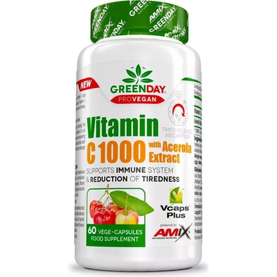 Amix Nutrition ProVegan Vitamin C 1000 s extraktem z aceroly 60 kapsúl
