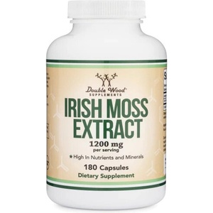 Double Wood Supplements Irish sea moss - Червени водорасли (ирландски мъх), 180 капсули Double Wood (QZW83P DW)