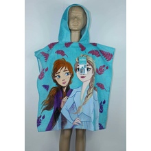 Cactus Clone dětské / dívčí plážové pončo osuška s kapucí Ledové království Frozen 100% bavlna 60 x 120 cm