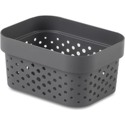 Curver Košík Infinity Dots 1,4L 12,5x16,7x8,3 cm tmavý sivý
