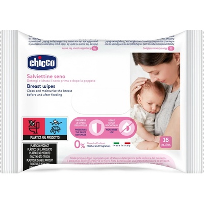 Chicco čistiace utierky na prsia 16 ks