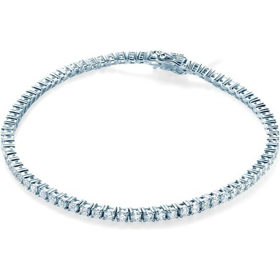 SAVICKI Tenisový náramok biele zlato s diamantmi 4 ct 3 mm 18 cm - SAVB01538 W