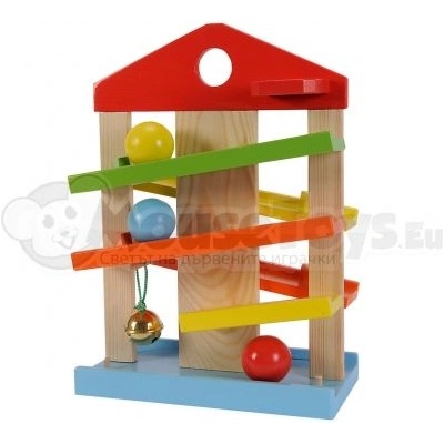 Eichhorn - Дървен Ролбан - Къща с 3 топчета (100002025)