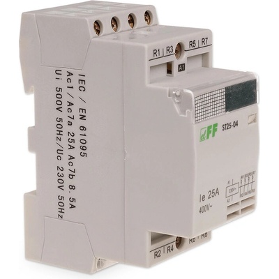 ST25-04 - Elektromagnetický stýkač, 230V, 25A, 4x NC, AC1: 9kW / AC3: 2,2kW