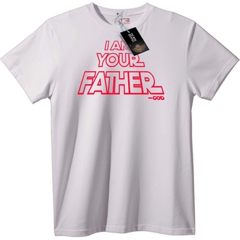 NOONEBRAND Тениска Аз съм баща ти - 7XL, White