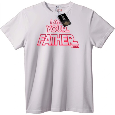 NOONEBRAND Тениска Аз съм баща ти - 7XL, White