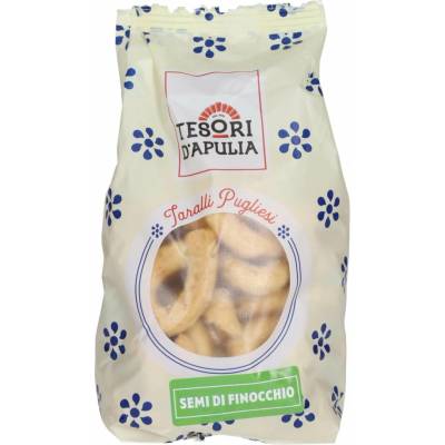Tesori d’Apulia tradičné apúlske chrumkavé taralli s feniklovými semienkami 300 g