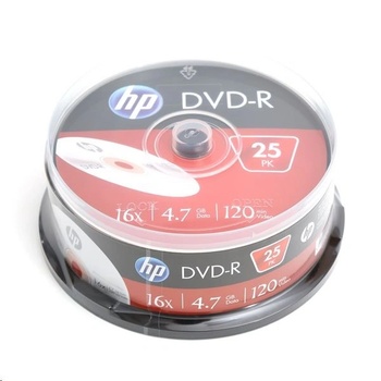 HP DVD-R HP, 4.7 GB, 16x, 25 броя в шпиндел (HP1625-)