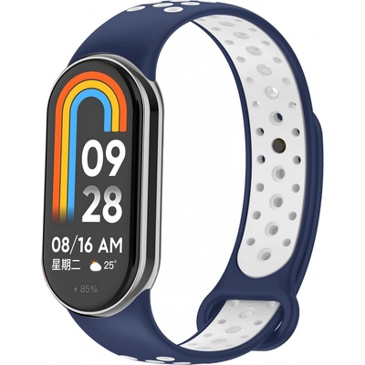 Eternico Sporty pro Xiaomi Smart Band 8 / 9 aqua blue and white APW-XMI8SP-ABW – Zboží Živě