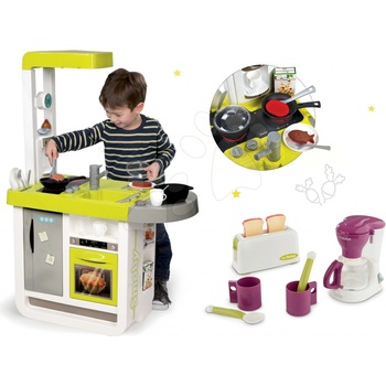 Smoby set kuchynka elektronická Cherry so zvukmi+ raňajkový set s kávovarom a toasterom Tefal 310908-8