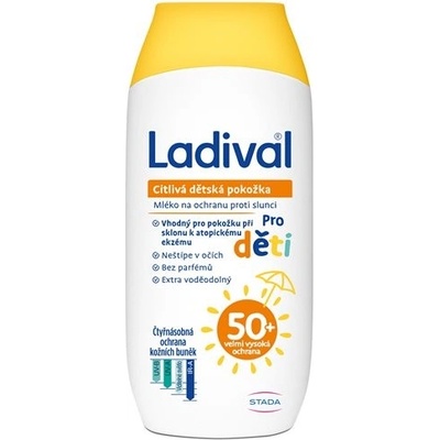 Ladival dětská citlivá pokožka mléko OF50+ 200 ml