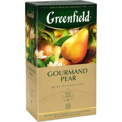 Greenfield Černý čaj Gourmand Pear 25 x 1,5 g