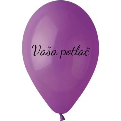 Svet balonku Balónik s textom Fialový 26 cm